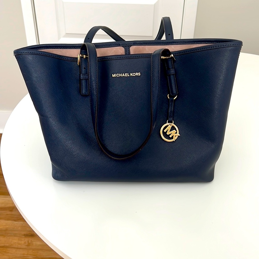 Michael Kors Navy Blue Purse